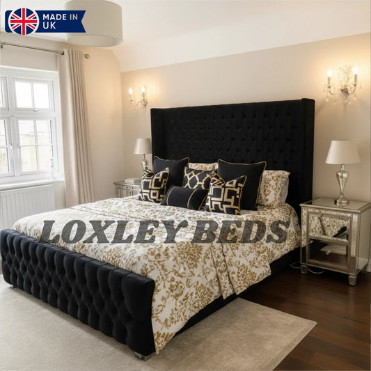 Ottoman Chesterfeild Winged Bed